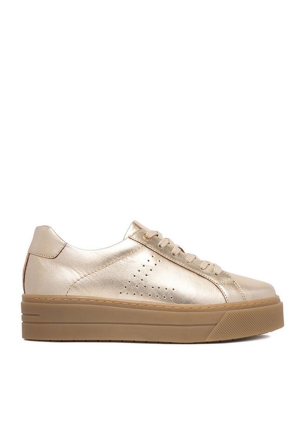 Sneakersy Lasocki. Kolor: złoty