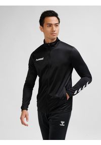 Zestaw dresów sportowych dla dorosłych Hummel Promo Poly Suit. Kolor: czarny. Materiał: dresówka