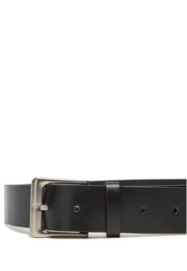 Calvin Klein Pasek Męski Classic Buckle 35Mm LV04G7027G Czarny. Kolor: czarny. Materiał: skóra