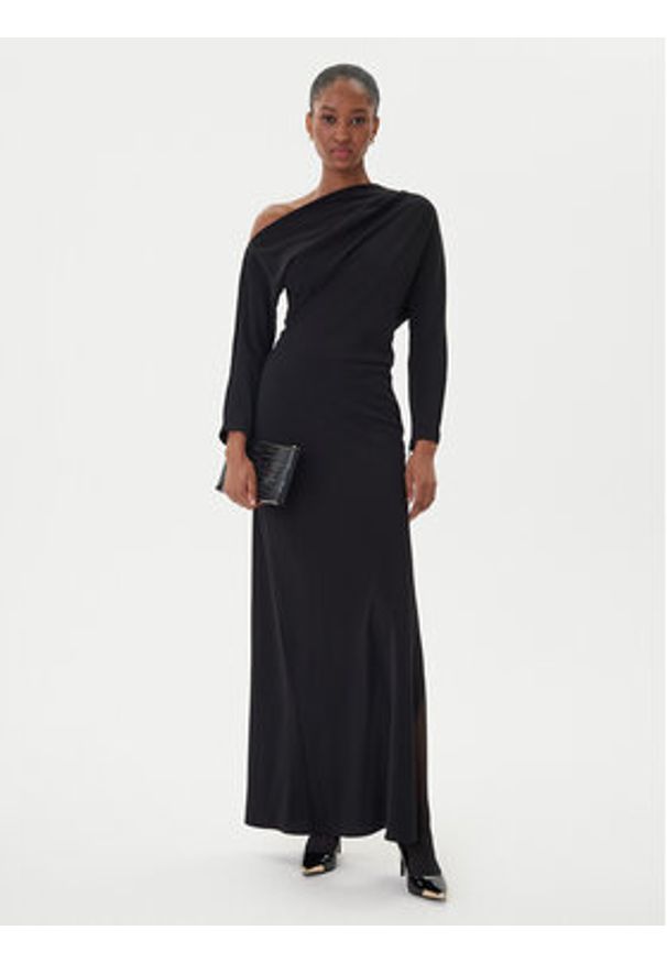 Eleh Sukienka wieczorowa EFW250188 Czarny Regular Fit. Kolor: czarny. Materiał: syntetyk. Styl: wizytowy