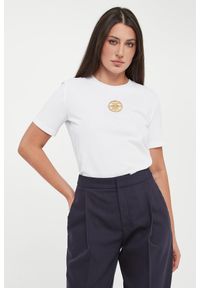 Elisabetta Franchi - T-shirt damski z logo ELISABETTA FRANCHI #1
