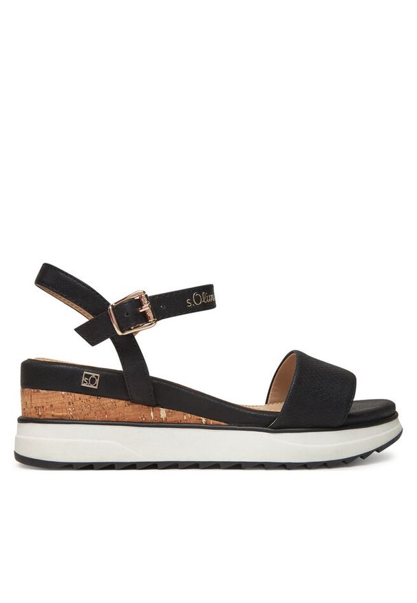 Sandały s.Oliver. Kolor: czarny