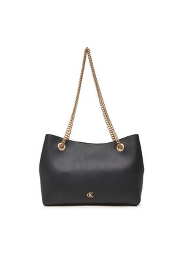 Calvin Klein Torebka Minimal Monogram Shoulder Bag Wi LV04F3205G Czarny. Kolor: czarny