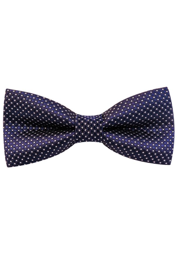 Modini - Granatowa mucha C6. Kolor: niebieski. Materiał: poliester, tkanina. Styl: elegancki