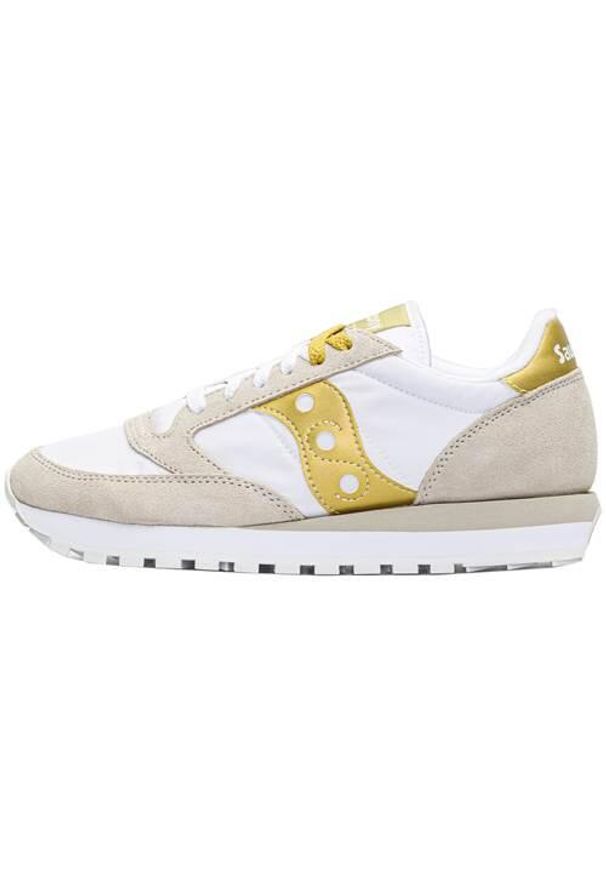 Buty do chodzenia damskie Saucony Jazz Original. Zapięcie: sznurówki. Kolor: biały, żółty, wielokolorowy, pomarańczowy. Materiał: materiał, tkanina, syntetyk. Szerokość cholewki: normalna. Sport: turystyka piesza
