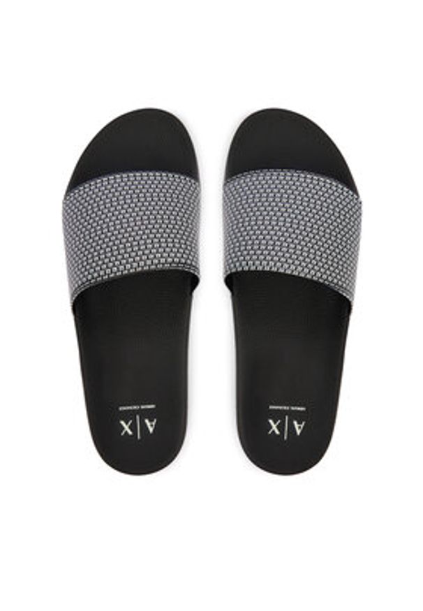 Armani Exchange Klapki XM002886 AF24948 MC562 Czarny. Kolor: czarny. Materiał: syntetyk