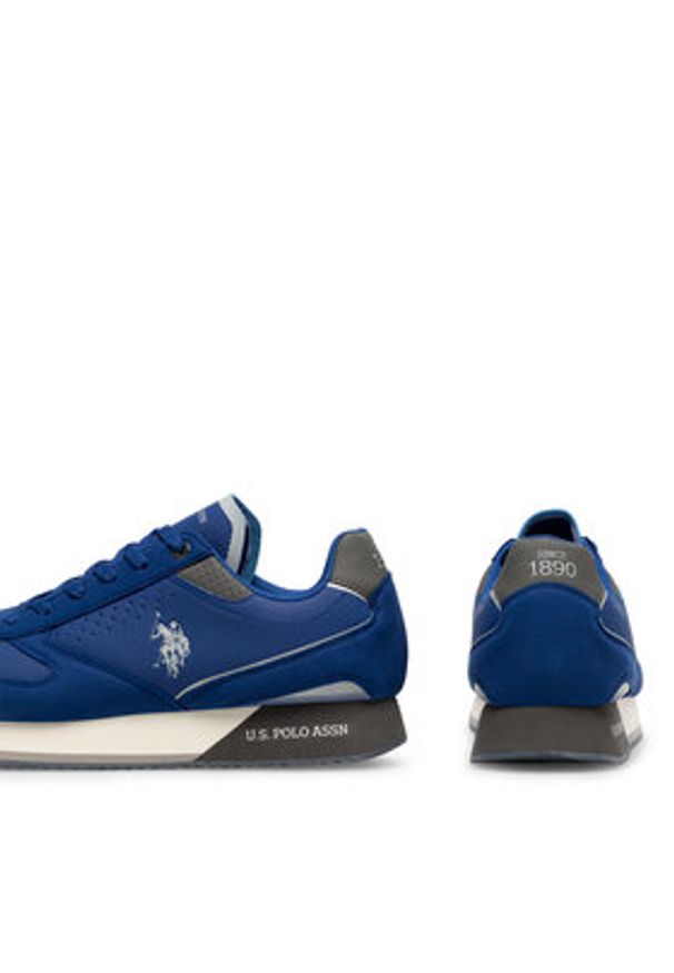 U.S. Polo Assn. Sneakersy NOBIL003M/4HY8 Niebieski. Kolor: niebieski. Materiał: syntetyk