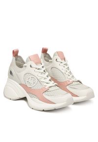 MICHAEL Michael Kors Sneakersy Zuma Knit Trainer 43S6ZUFS1D Różowy. Kolor: różowy. Materiał: skóra #4