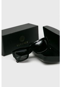 VERSACE - Versace - Okulary 0VE4358.529587.52. Kształt: prostokątne. Kolor: czarny #3