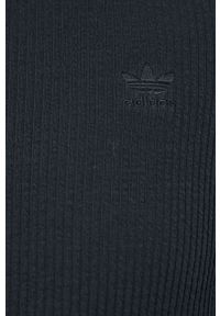 adidas Originals longsleeve Trefoil Moments HE6905 damski kolor czarny z golfem HE6905-BLACK. Okazja: na co dzień. Typ kołnierza: golf. Kolor: czarny. Materiał: bawełna, materiał, dzianina. Długość rękawa: długi rękaw. Styl: casual #3