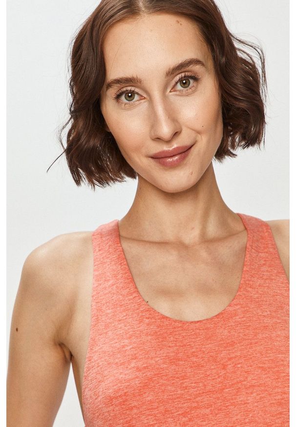 DKNY - Dkny - Top piżamowy. Kolor: różowy. Materiał: dzianina