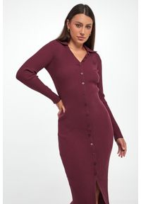 Sukienka prążkowana midi DKNY. Materiał: prążkowany. Długość: midi #5