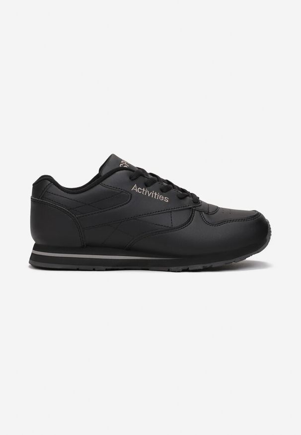 Born2be - Czarne Buty Sportowe Cahrnixi. Okazja: na co dzień. Wysokość cholewki: przed kostkę. Kolor: czarny. Materiał: materiał. Szerokość cholewki: normalna. Wzór: aplikacja, napisy, haft