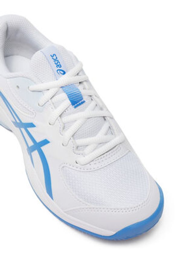 Asics Buty do tenisa Gel-Game Gs Clay/Oc 1044A082 Biały. Kolor: biały. Materiał: skóra. Sport: tenis