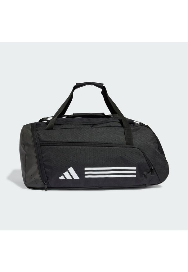 Adidas - Torba Essentials 3-Stripes Duffel Small. Kolor: biały, wielokolorowy, czarny. Materiał: materiał