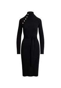 Lauren Ralph Lauren - LAUREN RALPH LAUREN Sukienka dzianinowa 200980036001 Czarny Slim Fit. Kolor: czarny. Materiał: bawełna #3
