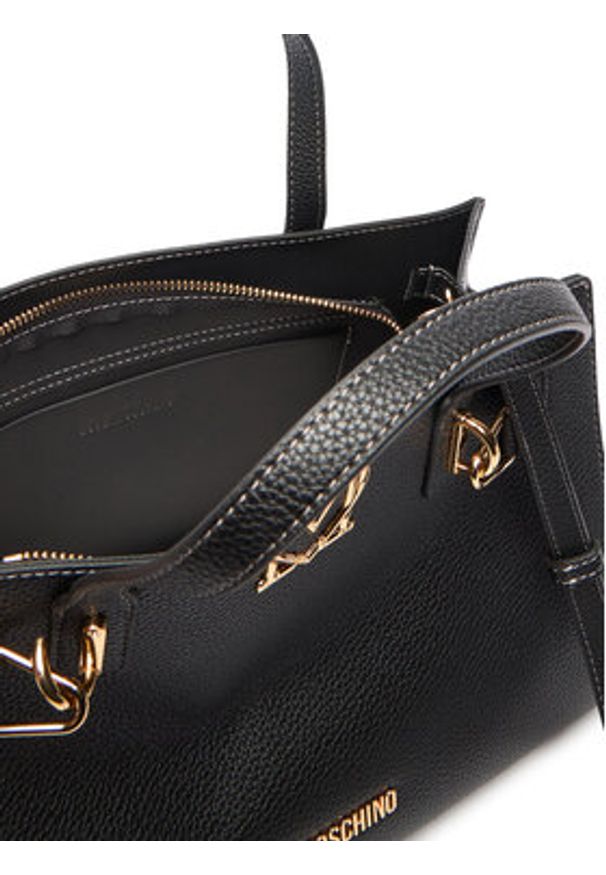 Love Moschino - LOVE MOSCHINO Torebka JC4126PP1OLM0000 Czarny. Kolor: czarny. Materiał: skórzane