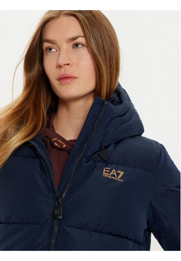 EA7 Emporio Armani Kurtka zimowa 6DTK03 TN8AZ 0562 Granatowy Regular Fit. Kolor: niebieski. Materiał: syntetyk. Sezon: zima