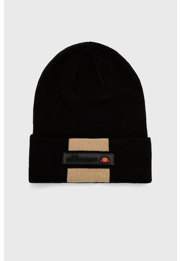 Ellesse Czapka kolor czarny. Kolor: czarny. Materiał: dzianina