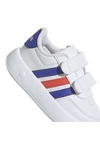 Adidas - Buty adidas Breaknet 2.0 Cf I Jr ID5278 białe. Zapięcie: rzepy. Kolor: biały. Materiał: skóra, syntetyk. Szerokość cholewki: normalna #6