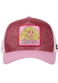 CapsLab - Czapka z daszkiem Capslab Barbie Glitter Trucker Pink/White - CL/BA1/2/CT/BA18. Kolor: różowy