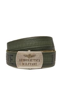 Aeronautica Militare Pasek Męski 251CI317CT3585 Zielony. Kolor: zielony. Materiał: materiał