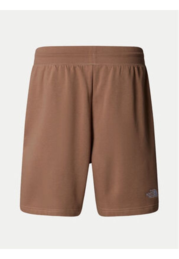 The North Face Szorty sportowe Essential NF0A8C2G Brązowy Loose Fit. Kolor: brązowy. Materiał: bawełna. Styl: sportowy