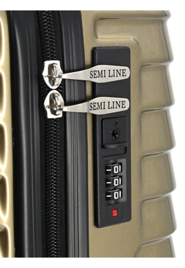 Semi Line Walizka kabinowa T5763-1 Złoty. Kolor: złoty