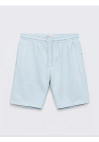 Big-Star - Szorty męskie dresowe jasnoniebieskie Luiss 400. Kolor: niebieski. Materiał: dresówka. Wzór: aplikacja, haft, ze splotem. Sezon: lato. Styl: wakacyjny, elegancki #6