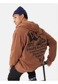 DC Shoes Bluza Parts Dep EDYSF03257 Brązowy Regular Fit. Kolor: brązowy. Materiał: bawełna #7