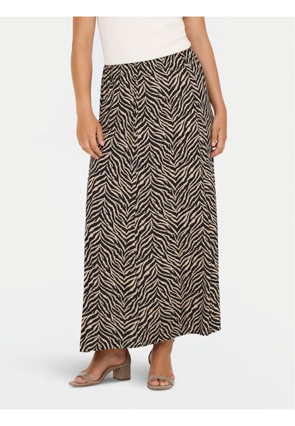 only - ONLY Spódnica maxi Nova 15357477 Czarny Regular Fit. Kolor: czarny. Materiał: wiskoza