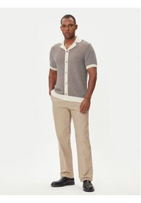 BOSS Kardigan C-Iconico 50543163 Beżowy Relaxed Fit. Kolor: beżowy. Materiał: bawełna #4