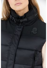 Invicta - INVICTA Czarny puchowy krótki bezrękawnik damski, Rozmiar S. Kolor: czarny. Materiał: puch, poliamid. Długość rękawa: bez rękawów. Długość: krótkie #5