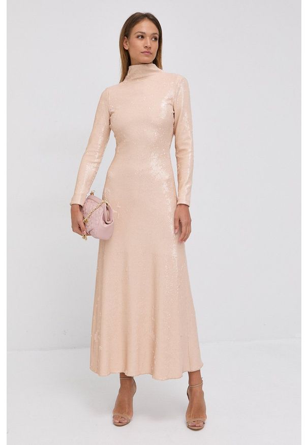Love Moschino - Torebka. Kolor: różowy. Materiał: pikowane