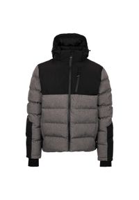 TRESPASS - Męska Ocieplana Kurtka Delabole. Kolor: szary. Materiał: puch. Sport: turystyka piesza #1