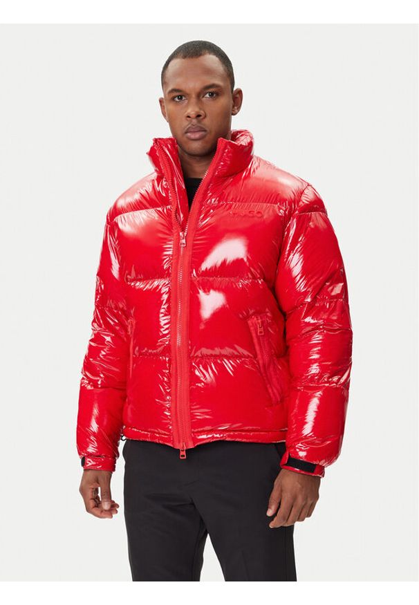 Hugo - HUGO Kurtka zimowa 50549251 Czerwony Regular Fit. Kolor: czerwony. Materiał: syntetyk. Sezon: zima