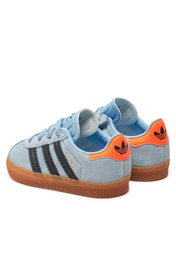 Adidas - adidas Sneakersy Gazelle CF EL I IH2780 Niebieski. Kolor: niebieski. Materiał: zamsz, skóra. Model: Adidas Gazelle