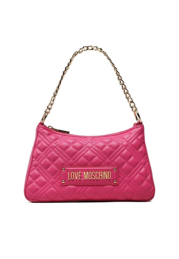 Love Moschino - LOVE MOSCHINO Torebka JC4135PP1GLA0615 Różowy. Kolor: różowy. Materiał: skórzane