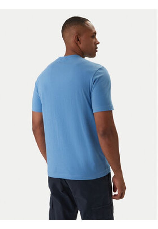 Napapijri T-Shirt S-Box Logo NP0A4IFL Niebieski Regular Fit. Kolor: niebieski. Materiał: bawełna