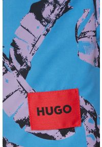 Hugo - HUGO szorty kąpielowe. Kolor: niebieski. Materiał: tkanina #3