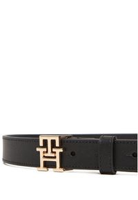 TOMMY HILFIGER - Tommy Hilfiger Pasek Damski Th Modern 2.5 AW0AW17496 Czarny. Kolor: czarny. Materiał: skóra #3