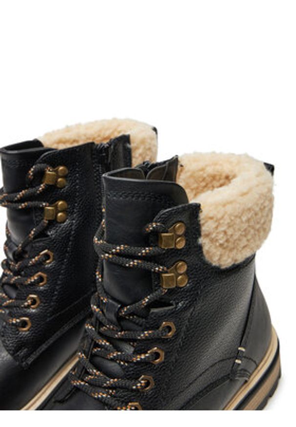 Kimberfeel Trapery Abela Czarny. Kolor: czarny. Materiał: skóra