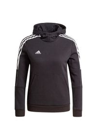 Adidas - Bluza dla dzieci adidas Tiro 21 Sweat Hoody czarna GM7326. Kolor: czarny