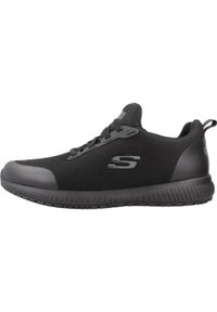 skechers - Buty Work: Squad SR - Myton ESD Rozmiar 45 - 200051EC-BLK Czarny. Zapięcie: sznurówki. Kolor: czarny. Materiał: materiał. Szerokość cholewki: normalna. Sport: turystyka piesza