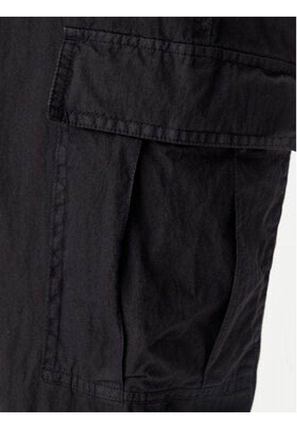 Tommy Jeans Spodnie materiałowe DW0DW20350 Czarny Relaxed Fit. Kolor: czarny. Materiał: syntetyk