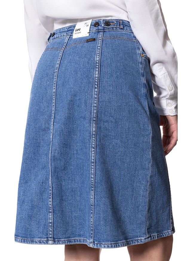 Lee - SPÓDNICA JEANSOWA LEE 70S SKIRT WILLIAMSBURG L38LAPZN. Materiał: jeans. Styl: vintage