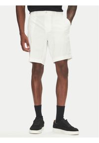 BOSS Szorty materiałowe H-Slice 50540743 Biały Slim Fit. Kolor: biały. Materiał: bawełna