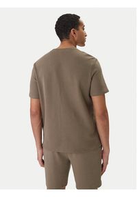 BOSS T-Shirt Waffle 50535891 Brązowy Regular Fit. Kolor: brązowy. Materiał: bawełna #4