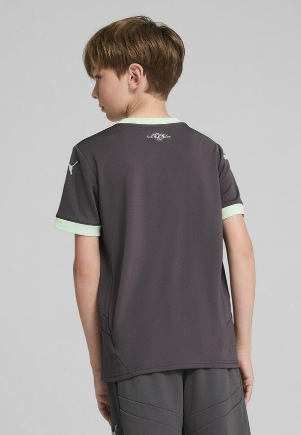 T-Shirt Dla Dzieci Puma Acm Trzecia Replika Jersey Jr. Kolor: zielony, wielokolorowy, szary. Materiał: jersey