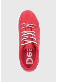 Desigual buty 22SSKP07.3000 kolor czerwony. Zapięcie: sznurówki. Kolor: czerwony. Materiał: guma #4